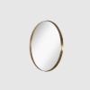 Round metal wall mirror