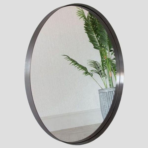Grey Framed Wall Mirror