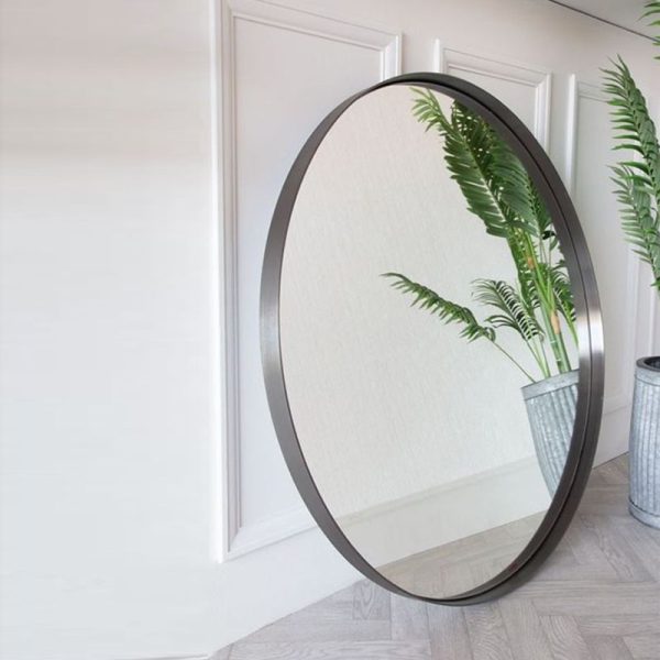 Grey Framed Wall Mirror